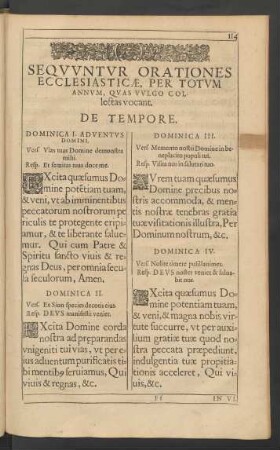 Sequuntur Orationes Ecclesiasticae, Per Totum Annum ...