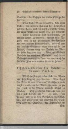 Erhohlungsstunden der Schüler - Stumme Sünden