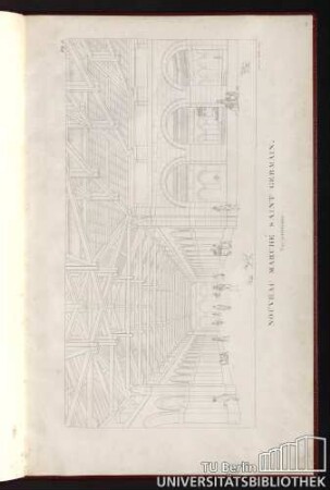 PL. I. Nouveau Marché Saint Germain. Vue intérieure.