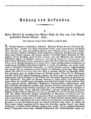 Anhang von Urkunden.