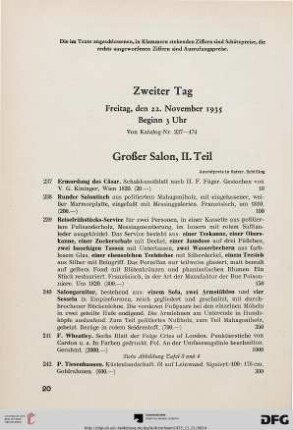 Großer Salon II. Teil (Nr. 237-272)