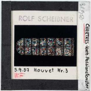 Chartres: Kathedrale, Glasfenster, Passionsfenster, aufgenommen 5.9.1957