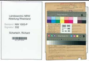 Entnazifizierung Richard Scharlach , geb. 16.04.1874 (Schaffner)