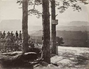Aussichtsplattform auf der Bastei : Sächsische Schweiz. Aussichtsplattform auf der Bastei