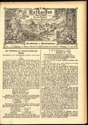 Ausgabe vom Sonntag, den 27. Juli 1902.