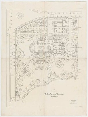 Villa Siemens, Berlin-Wannsee: Lageplan 1:250
