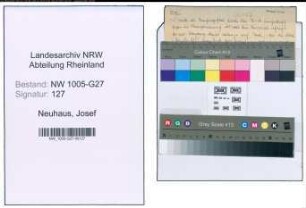 Entnazifizierung Josef Neuhaus , geb. 00.00.0000 (Zweigstellenleiter)