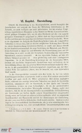 VI. Kapitel: Darstellung