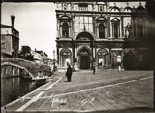 Venedig. Campo Santi Giovanni e Paolo. Scuola Grande di San Marco (heute: Ospedale civile di SS. Giovanni e Paolo)