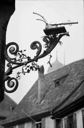 Biberach: Aushängeschild, "Goldener Pflug"