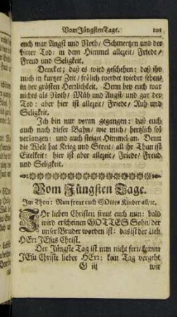 Vom Jüngsten Tage.