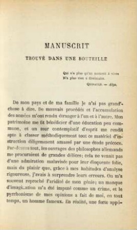 Manuscrit trouvé dans une bouteille