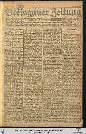 Nr. 1-29 (Januar 1923)
