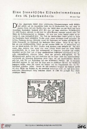 14: Eine französische Elfenbeinmadonna des 14. Jahrhunderts