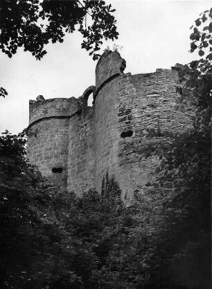 Dahn. Burg Neudahn (vor 1240). Teilansicht