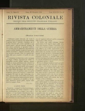 Rivista Coloniale. Fasc. XIX.-XX. Vol. II.