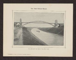 Hochbrücke bei Grünthal, Mai 1895.