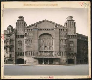 Theater am Nollendorfplatz (auch: Neues Schauspielhaus und Mozartsaal, Metropol), Berlin: Ansicht von Norden