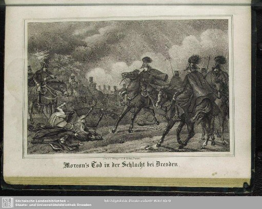 Moreau´s Tod in der Schlacht bei Dresden