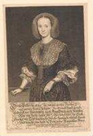 Anna Maria Peller, geb. Hueber aus Augsburg, Frau des Jobst Christof Peller