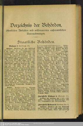 Staatliche Behörden : Staatliche Behörden