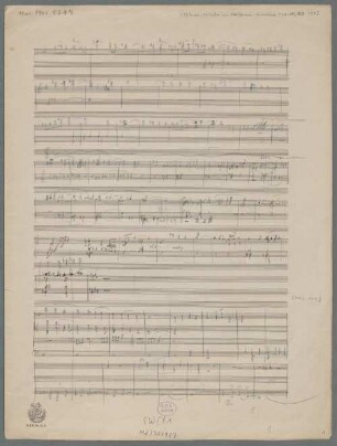 Musik zu Kleists Käthchen von Heilbronn, orch, op. 17, Sketches - BSB Mus.ms. 9697 : [without title]