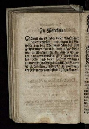 Zu Mercken
