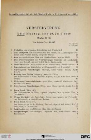 Montag, den 29. Juli 1940 (Nr. 1-247)