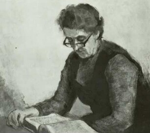 Frau Otto lesend