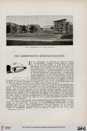 Die Darmstädter Künstler-Kolonie