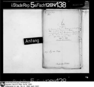Bestallung des Archivars David Georg Gerdes zum dritten Justizrat und des Justizrats Georg Bernhard von Engelbrechten zum Vizedirektor