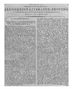 [Moritz, Karl Philipp]: Die große Loge oder der Freimaurer mit Waage und Senkblei. Von dem Verfasser der Beyträge zur Philosophie des Lebens. Berlin: Felisch 1793