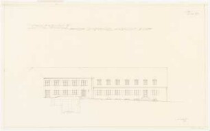 Schloss Sonnenburg, Bad Freienwalde: Rechter Seitenflügel: Hofansicht 1:100