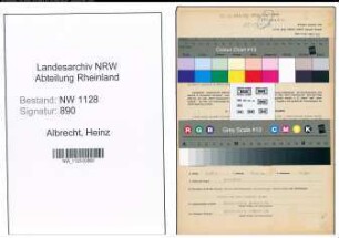 Entnazifizierung Heinz Albrecht , geb. 15.10.1920 (Polizist)
