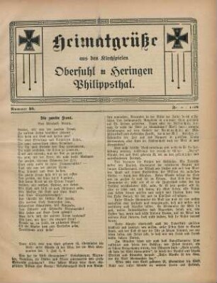 35.1918: Heimatgrüße aus den Kirchspielen Obersuhl, Heringen, Philippsthal