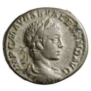 Münze, Denar, 222 n. Chr.