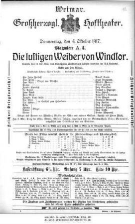 Die lustigen Weiber von Windsor