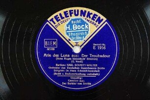 Arie des Luna aus: Der Troubadour : (Ihres Auges himmlisch' Strahlen) / (G. Verdi)