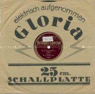 Platte mit Volksliedern