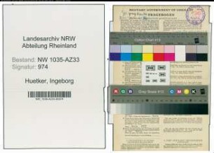 Entnazifizierung Ingeborg Huetker , geb. 13.04.1921 ()