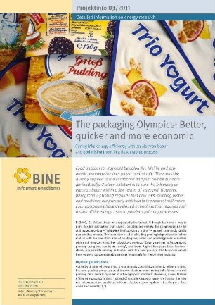 The packaging Olympics: Better, quicker and more economic. Curing inks energy efficiently with an electron beam and optimising them in a flexographic process.