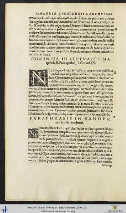 Dominica In Septuagesima