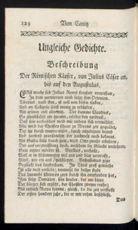 Ungleiche Gedichte