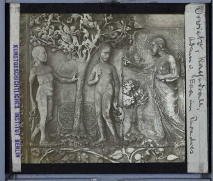 Orvieto, Dom : Relief: Adam und Eva im Paradies