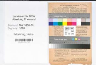 Entnazifizierung Heino Moehring, geb. 28.11.1909 (Stadtinspektor)