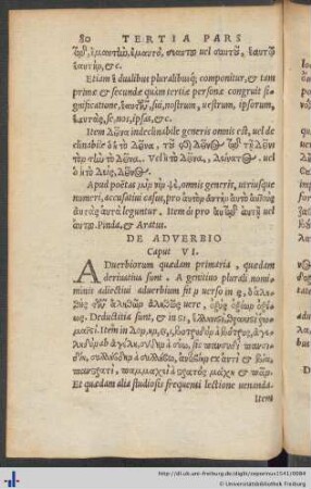 De Adverbio Cap. VI.