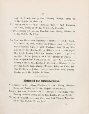 17-21, Mathematik und Naturwissenschaften