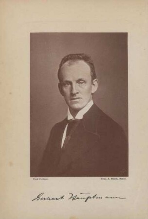 Tafel: Gerhard Hauptmann