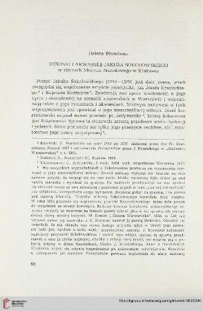 6: Rysunki i akwarele Jakuba Sokołowskiego w zbiorach Muzeum Narodowego w Krakowie