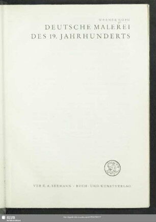 Deutsche Malerei des 19. Jahrhunderts : [realistische Bildwerke aus der Ausstellung "Schätze der Weltkultur von der Sowjetunion gerettet"]